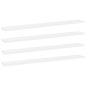 vidaXL Estantes para estantería 4 uds contrachapada blanco 80x10x1,5cm