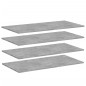 vidaXL Estante para estantería 4 uds madera gris hormigón 100x50x1,5cm vidaXL Estante para estantería 4 uds madera gris hormigón 100x50x1,5cm