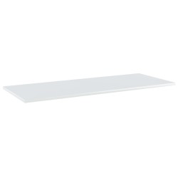 vidaXL Estante para estantería 4 uds madera blanco brillo 100x40x1,5cm