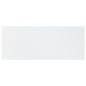 vidaXL Estante para estantería 4 uds madera blanco brillo 100x40x1,5cm