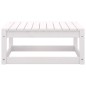 vidaXL Taburetes de jardín con cojines madera maciza de pino blanco vidaXL Taburetes de jardín con cojines madera maciza de pino blanco