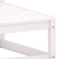 vidaXL Taburetes de jardín con cojines madera maciza de pino blanco vidaXL Taburetes de jardín con cojines madera maciza de pino blanco