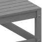 vidaXL Sofá de jardín 2 plazas con cojines madera maciza de pino gris vidaXL Sofá de jardín 2 plazas con cojines madera maciza de pino gris