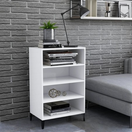 vidaXL Aparador de madera contrachapada blanco 57x35x90 cm