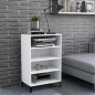 vidaXL Aparador de madera contrachapada blanco 57x35x90 cm