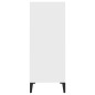 vidaXL Aparador de madera contrachapada blanco 57x35x90 cm