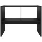 vidaXL Mesa auxiliar de madera contrachapada negro 60x40x45 cm