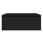 vidaXL Mesa de centro madera contrachapada negro 80x80x31 cm vidaXL Mesa de centro madera contrachapada negro 80x80x31 cm