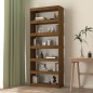 vidaXL Estantería/divisor madera de pino marrón miel 80x30x199,5 cm vidaXL Estantería/divisor madera de pino marrón miel 80x30x199,5 cm