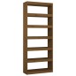 vidaXL Estantería/divisor madera de pino marrón miel 80x30x199,5 cm vidaXL Estantería/divisor madera de pino marrón miel 80x30x199,5 cm
