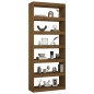 vidaXL Estantería/divisor madera de pino marrón miel 80x30x199,5 cm vidaXL Estantería/divisor madera de pino marrón miel 80x30x199,5 cm