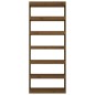 vidaXL Estantería/divisor madera de pino marrón miel 80x30x199,5 cm vidaXL Estantería/divisor madera de pino marrón miel 80x30x199,5 cm
