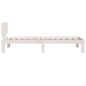 vidaXL Estructura de cama madera maciza individual blanco 75x190 cm vidaXL Estructura de cama madera maciza individual blanco 75x190 cm