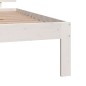 vidaXL Estructura de cama madera maciza individual blanco 75x190 cm vidaXL Estructura de cama madera maciza individual blanco 75x190 cm