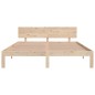 vidaXL Estructura de cama de madera maciza de pino 160x200 cm
