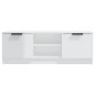 vidaXL Mueble de TV madera contrachapada blanco brillo 102x35x36,5 cm vidaXL Mueble de TV madera contrachapada blanco brillo 102x35x36,5 cm