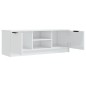 vidaXL Mueble de TV madera contrachapada blanco brillo 102x35x36,5 cm vidaXL Mueble de TV madera contrachapada blanco brillo 102x35x36,5 cm