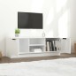 vidaXL Mueble de TV madera contrachapada blanco brillo 102x35x36,5 cm vidaXL Mueble de TV madera contrachapada blanco brillo 102x35x36,5 cm
