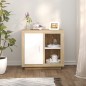 vidaXL Aparador blanco y roble Sonoma 80x40x75 cm vidaXL Aparador blanco y roble Sonoma 80x40x75 cm