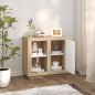 vidaXL Aparador blanco y roble Sonoma 80x40x75 cm vidaXL Aparador blanco y roble Sonoma 80x40x75 cm