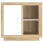 vidaXL Aparador blanco y roble Sonoma 80x40x75 cm vidaXL Aparador blanco y roble Sonoma 80x40x75 cm