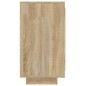 vidaXL Aparador blanco y roble Sonoma 80x40x75 cm vidaXL Aparador blanco y roble Sonoma 80x40x75 cm