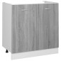 vidaXL Armario bajo fregadero madera ingeniería gris 80x46x81,5 cm vidaXL Armario bajo fregadero madera ingeniería gris 80x46x81,5 cm