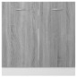 vidaXL Armario bajo fregadero madera ingeniería gris 80x46x81,5 cm vidaXL Armario bajo fregadero madera ingeniería gris 80x46x81,5 cm