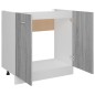 vidaXL Armario bajo fregadero madera ingeniería gris 80x46x81,5 cm vidaXL Armario bajo fregadero madera ingeniería gris 80x46x81,5 cm