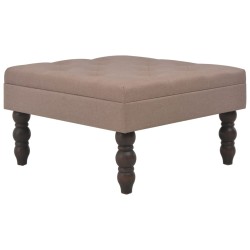 vidaXL Taburete marrón 60x60x36 cm poliéster