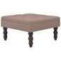 vidaXL Taburete marrón 60x60x36 cm poliéster vidaXL Taburete marrón 60x60x36 cm poliéster
