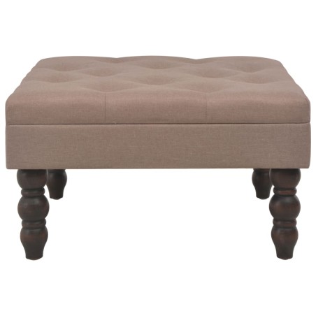 vidaXL Taburete marrón 60x60x36 cm poliéster
