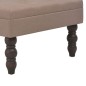 vidaXL Taburete marrón 60x60x36 cm poliéster vidaXL Taburete marrón 60x60x36 cm poliéster