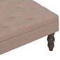 vidaXL Taburete marrón 60x60x36 cm poliéster vidaXL Taburete marrón 60x60x36 cm poliéster