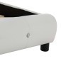 vidaXL Estructura de cama de cuero sintético blanco 160x200 cm vidaXL Estructura de cama de cuero sintético blanco 160x200 cm