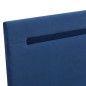 vidaXL Estructura de cama con LED tela azul 180x200 cm