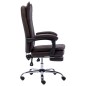 vidaXL Silla de oficina de cuero sintético marrón vidaXL Silla de oficina de cuero sintético marrón