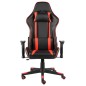 vidaXL Silla gaming giratoria PVC rojo vidaXL Silla gaming giratoria PVC rojo