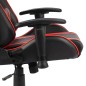 vidaXL Silla gaming giratoria PVC rojo vidaXL Silla gaming giratoria PVC rojo