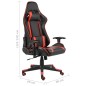 vidaXL Silla gaming giratoria PVC rojo vidaXL Silla gaming giratoria PVC rojo