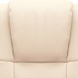 vidaXL Silla de oficina de cuero auténtico color crema vidaXL Silla de oficina de cuero auténtico color crema