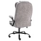 vidaXL Silla de oficina de masaje piel de ante sintética gris claro vidaXL Silla de oficina de masaje piel de ante sintética gris claro