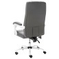 vidaXL Silla de oficina de masaje cuero sintético gris vidaXL Silla de oficina de masaje cuero sintético gris
