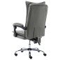 vidaXL Silla de oficina de masaje de cuero sintético gris antracita vidaXL Silla de oficina de masaje de cuero sintético gris antracita