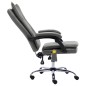 vidaXL Silla de oficina de masaje de cuero sintético gris antracita vidaXL Silla de oficina de masaje de cuero sintético gris antracita
