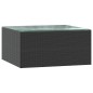 vidaXL Set de muebles de jardín y cojines 7 pzas ratán sintético negro vidaXL Set de muebles de jardín y cojines 7 pzas ratán sintético negro