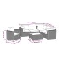 vidaXL Set de muebles de jardín y cojines 7 pzas ratán sintético negro vidaXL Set de muebles de jardín y cojines 7 pzas ratán sintético negro