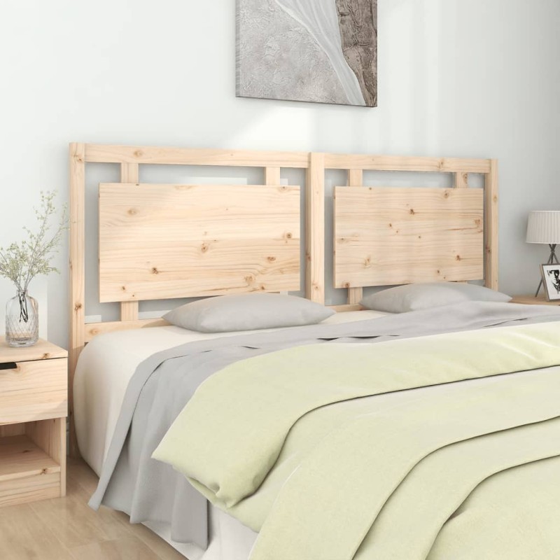 vidaXL Cabecero de cama madera maciza de pino 185,5x4x100 cm