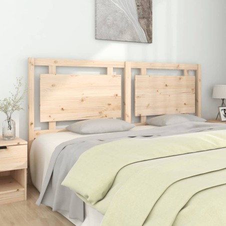 vidaXL Cabecero de cama madera maciza de pino 185,5x4x100 cm