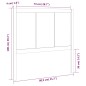 vidaXL Cabecero de cama madera maciza de pino blanco 80,5x4x100 cm vidaXL Cabecero de cama madera maciza de pino blanco 80,5x4x100 cm